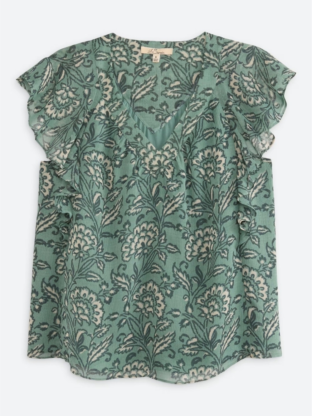Les Serein Mary Flutter Sleeve Blouse